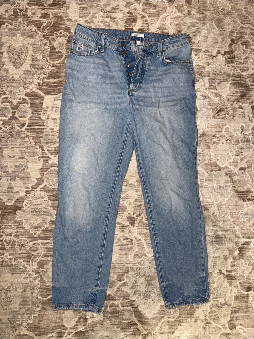 Forever 21 Light Blue Slim Straight Jeans